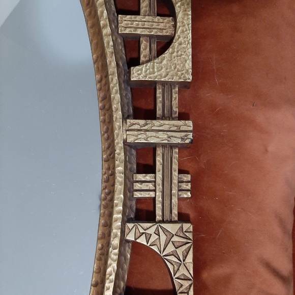 Rare 70s brutalist mcm mirror - Picture 2 of 8